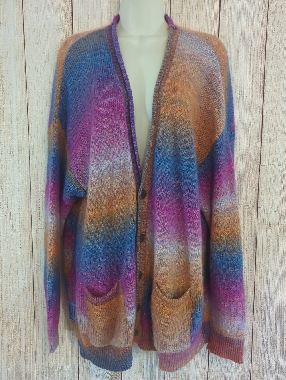 MCQ "Grow Up" Cycle 9 Ombre Longline Knit Cardigan - Italian Yarn Medium